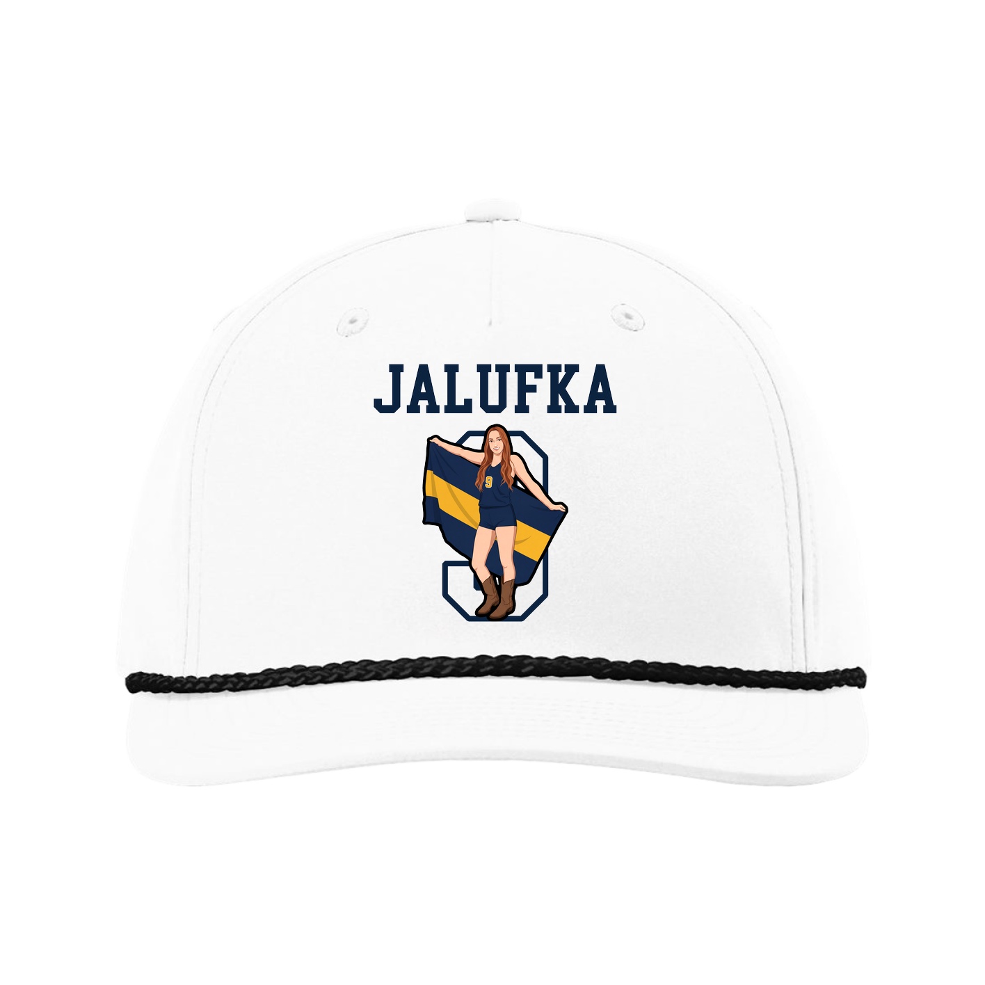 Five-Panel Classic Rope Cap — Shirsey in White