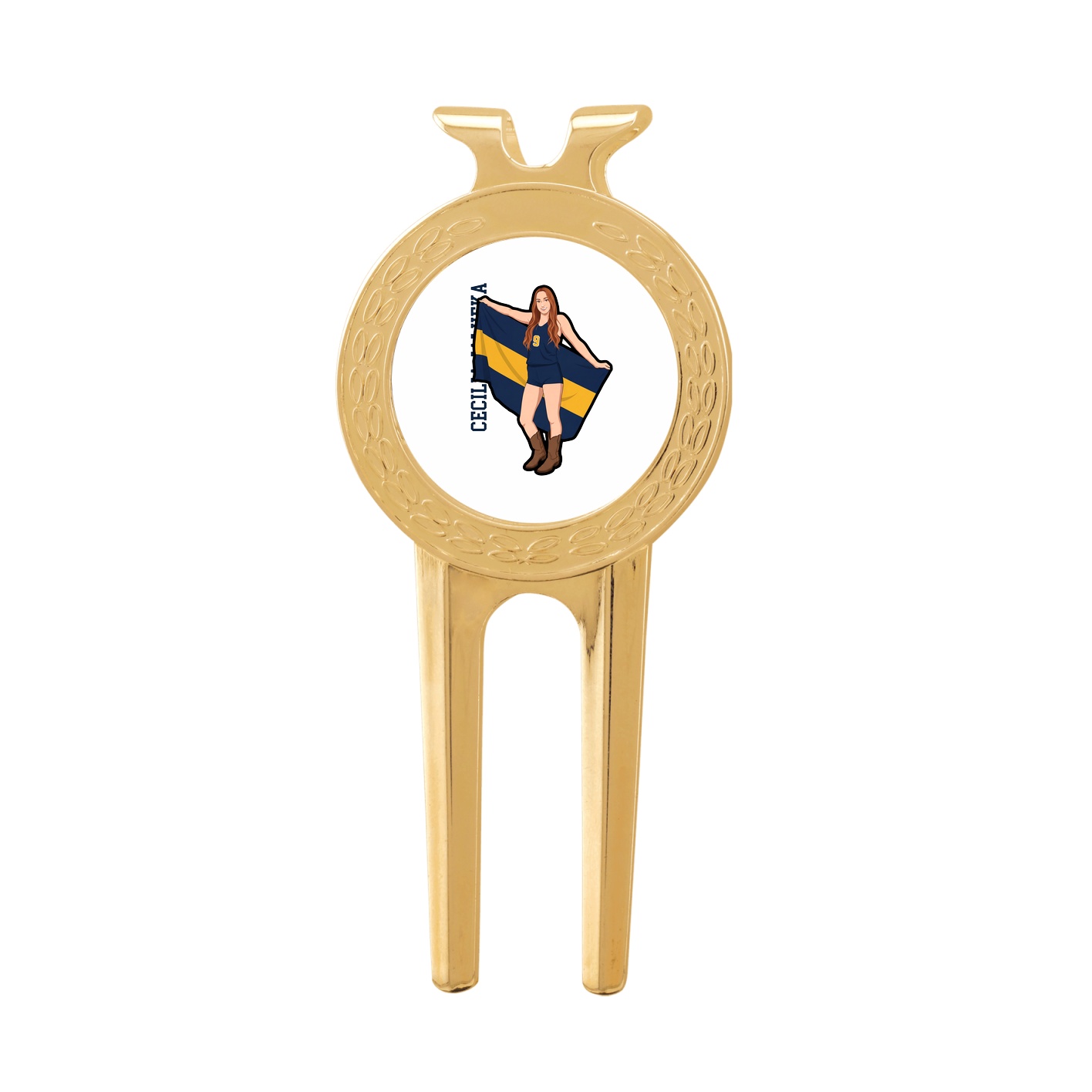 Divot Tool with Ball Marker — Name Vertical in Classic