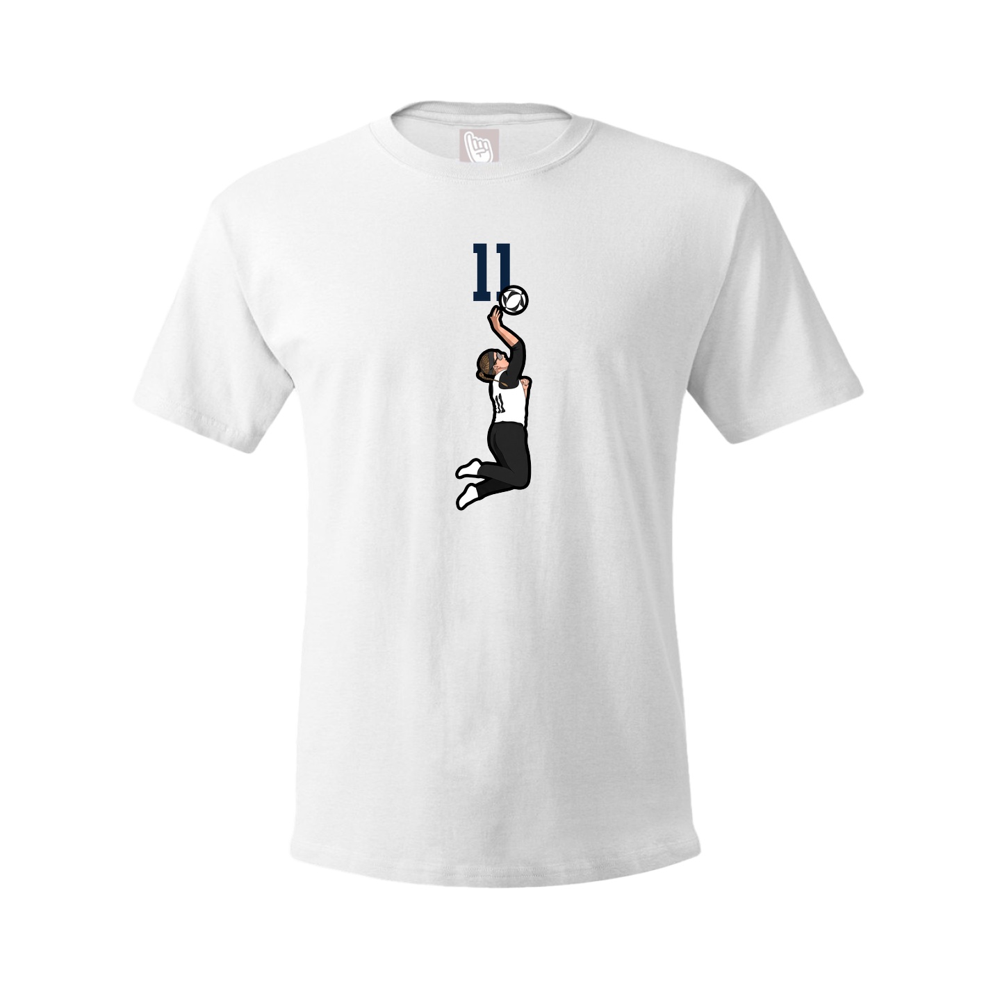 Tee — Number Top in White