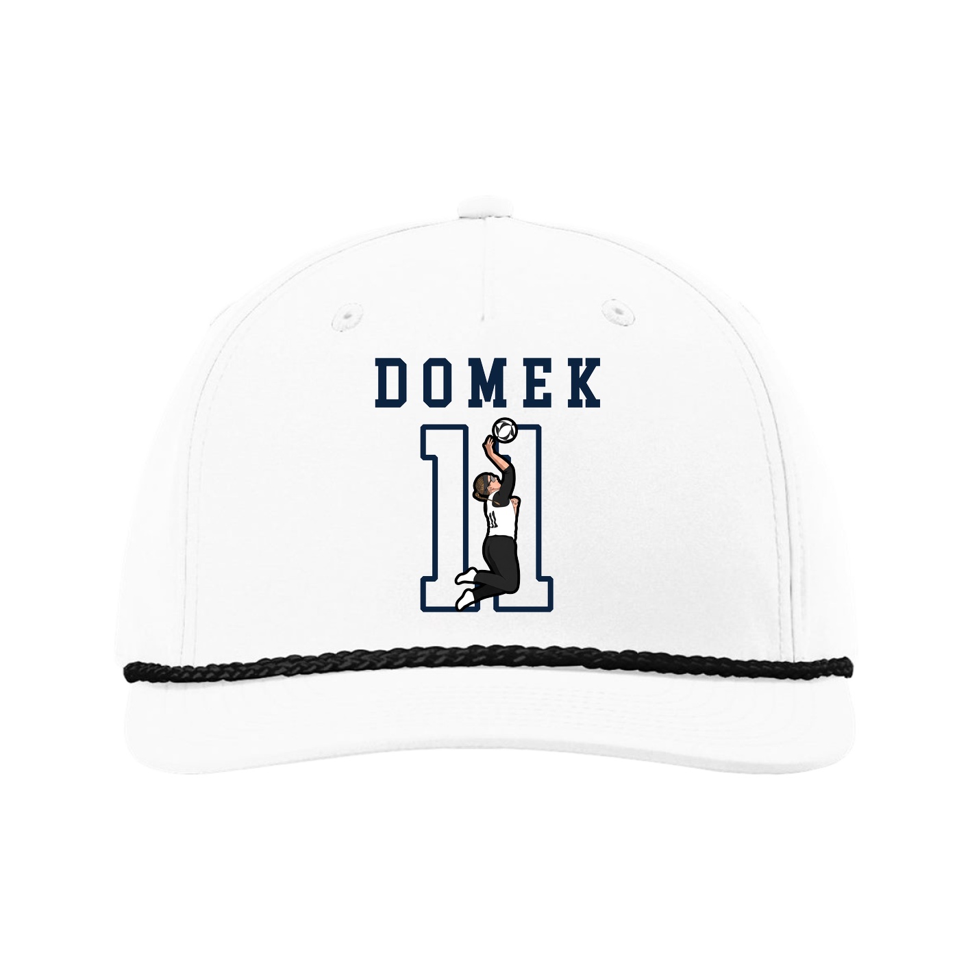 Five-Panel Classic Rope Cap — Shirsey in White