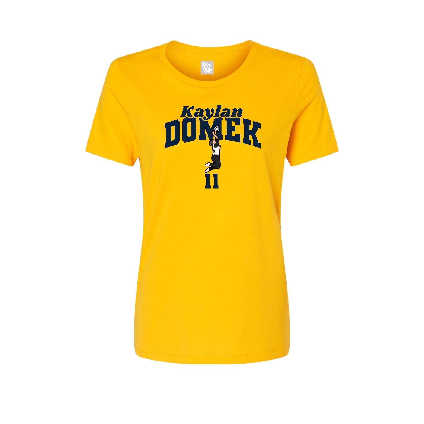 Womens Tee — Signature Arch in Gold