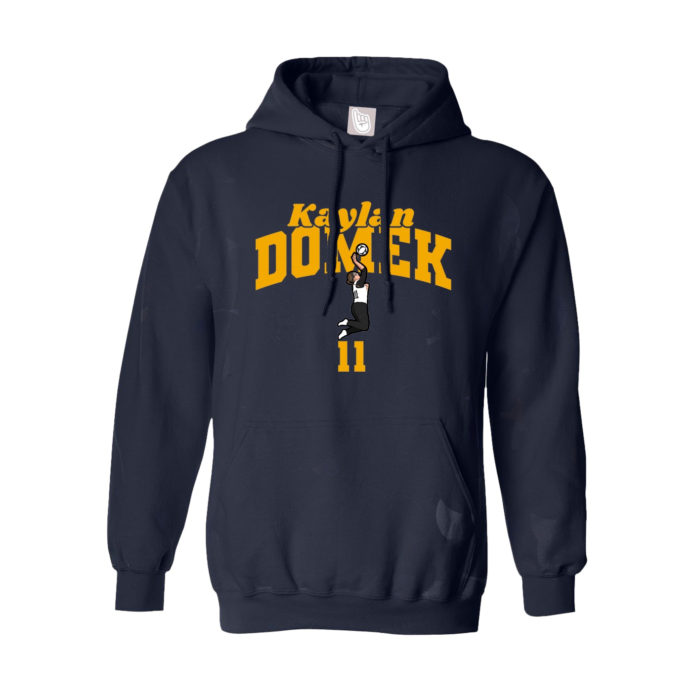 Youth Hoodie — Signature Arch in Navy