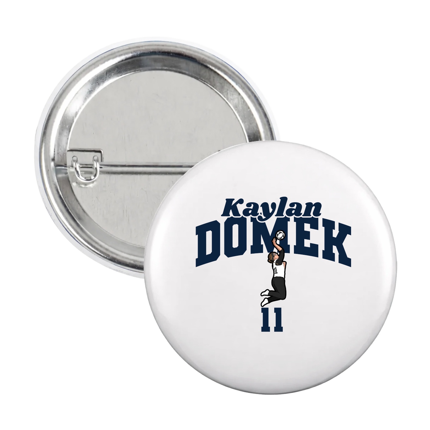 Game Day Button — Signature Arch in White