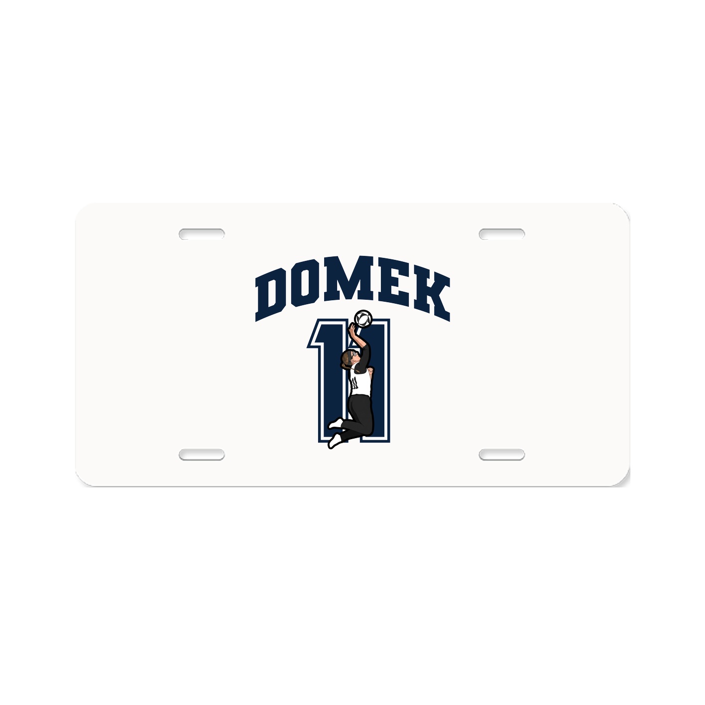 License Plate — Number in Classic