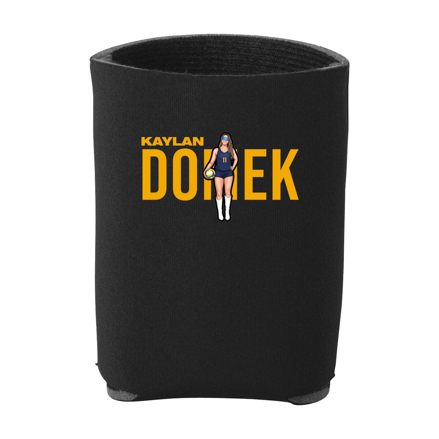 Can Holder — Player Name in Black