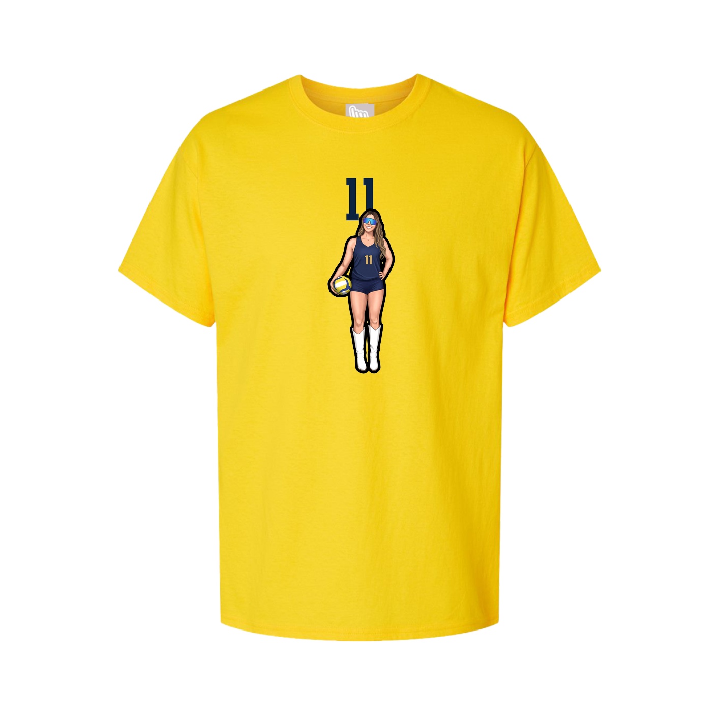 Tee — Number Top in Gold