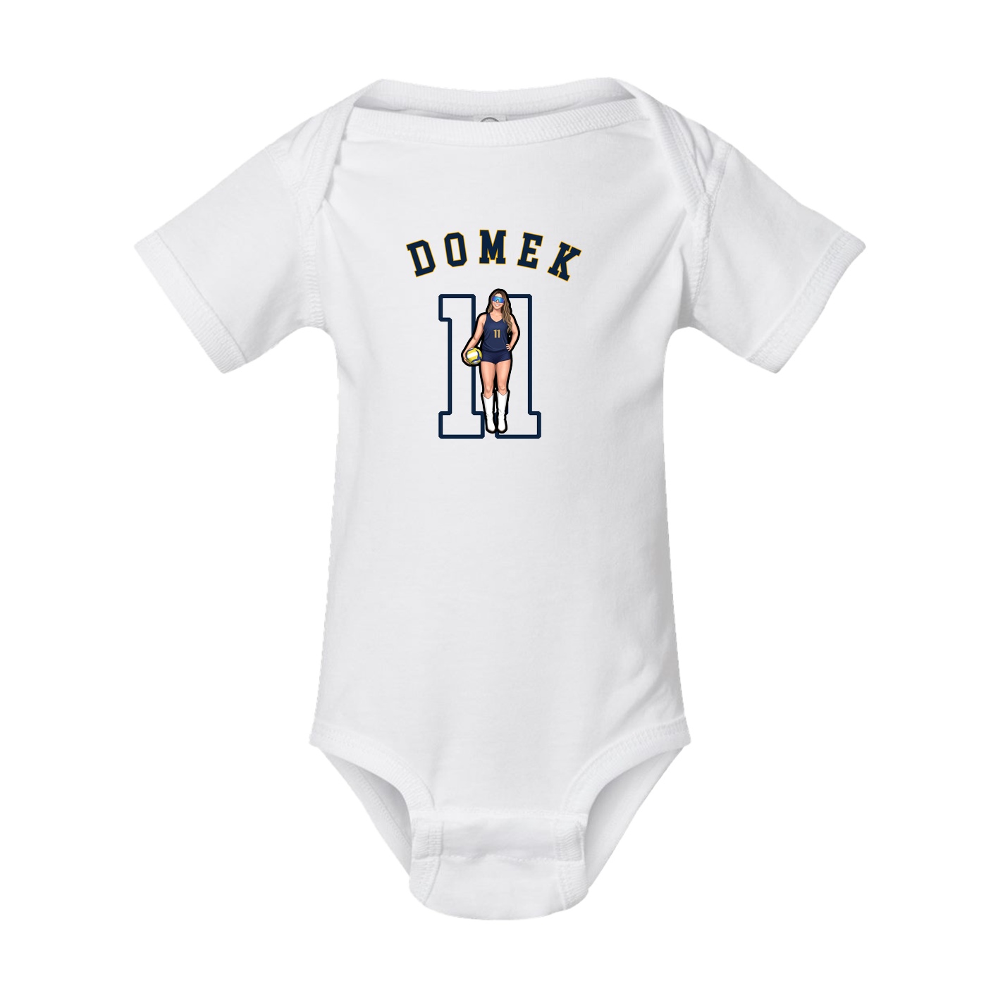 Baby Onesie — Shirsey Arch in White