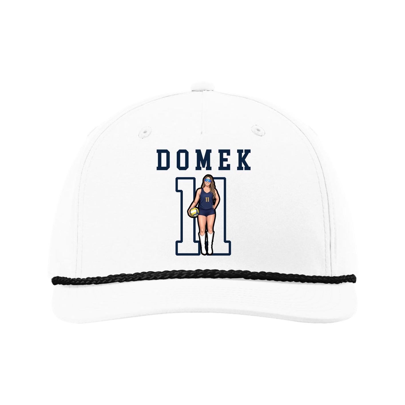 Five-Panel Classic Rope Cap — Shirsey in White