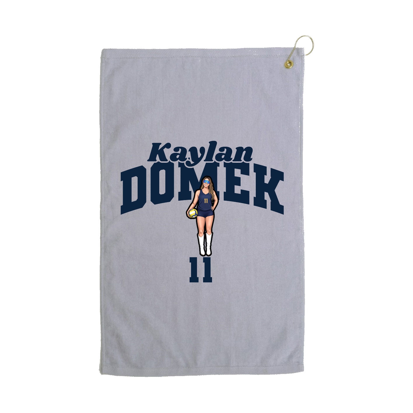 Golf Towel — Signature Arch in Grey