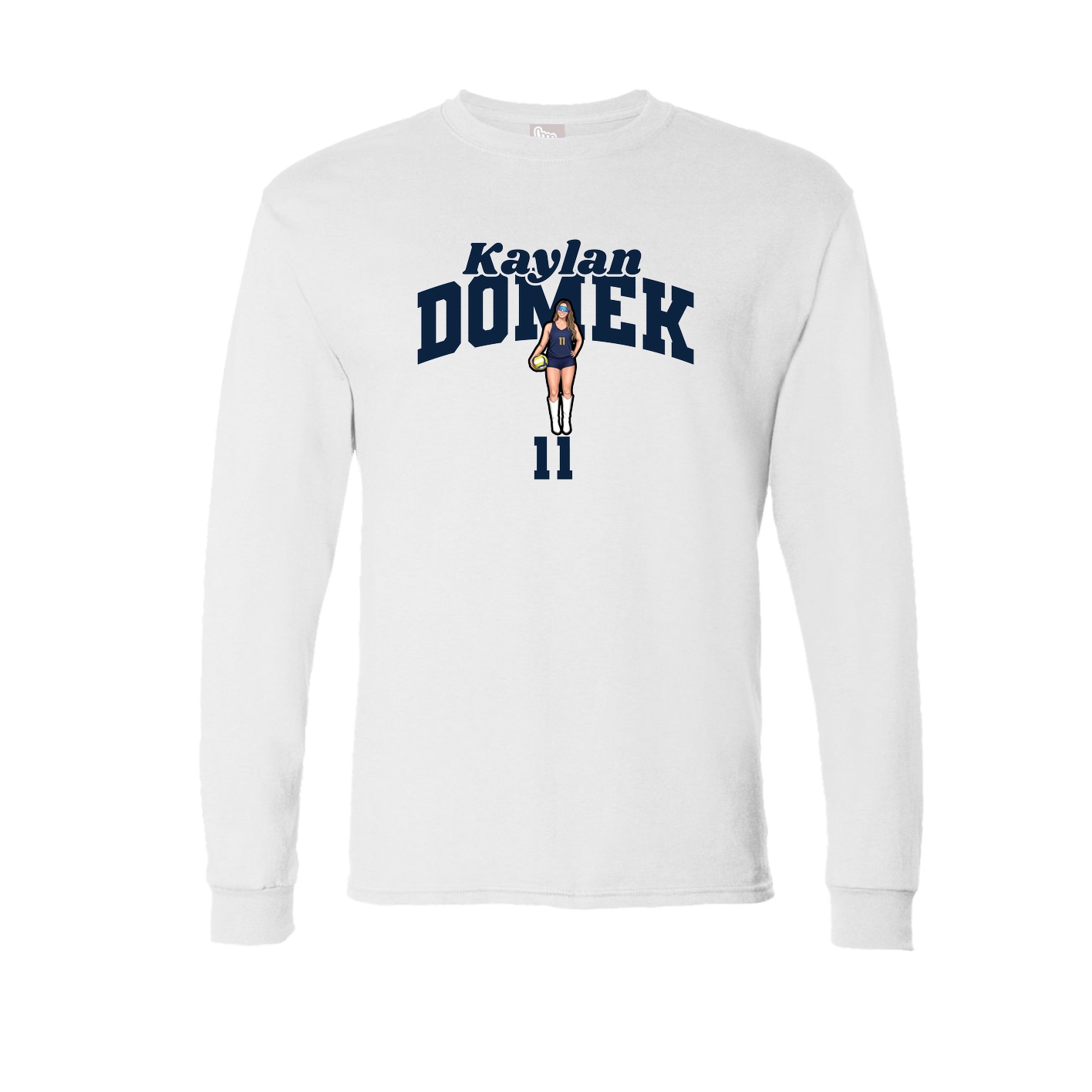 Long Sleeve Tee — Signature Arch in White