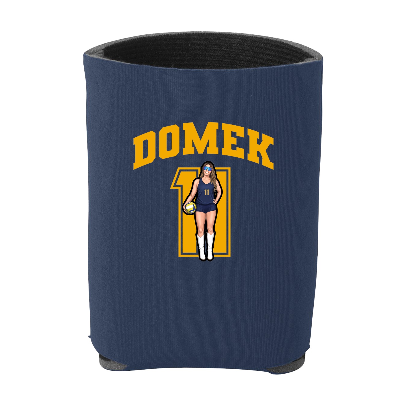 Can Holder — Number in Navy