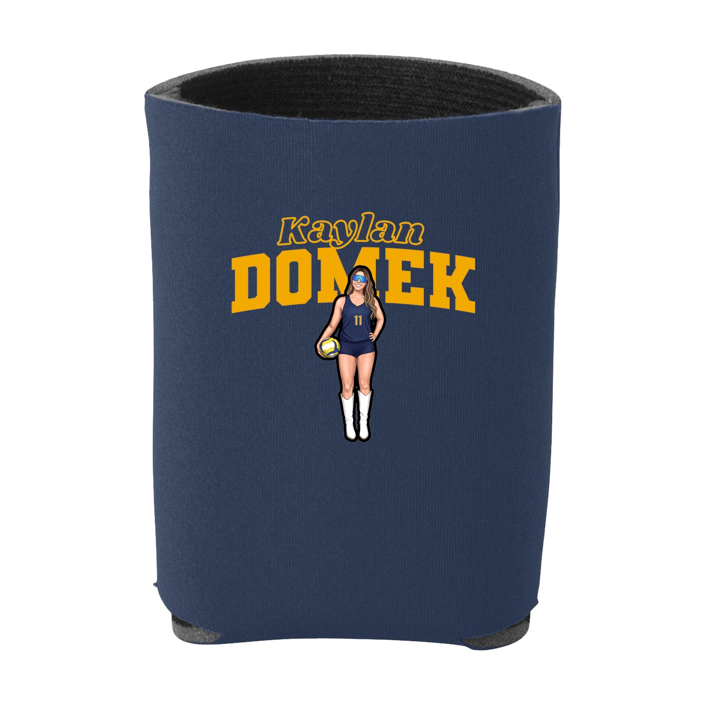 Can Holder — Name Arch in Navy