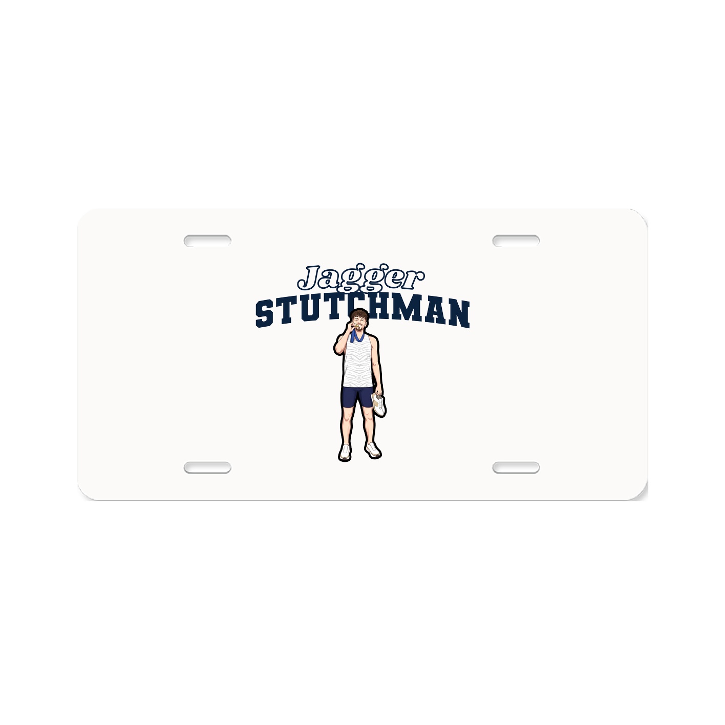 License Plate — Name Arch in Classic