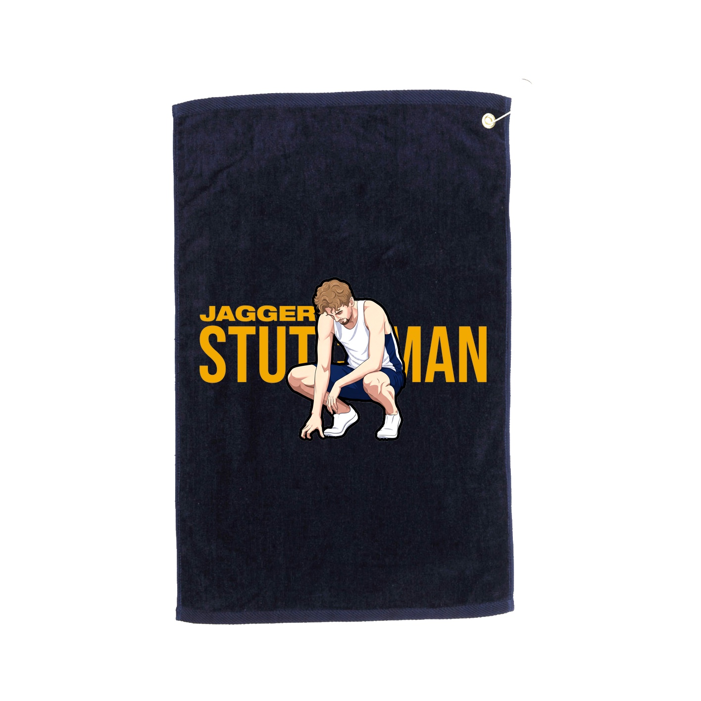Golf Towel — Player Name in Navy