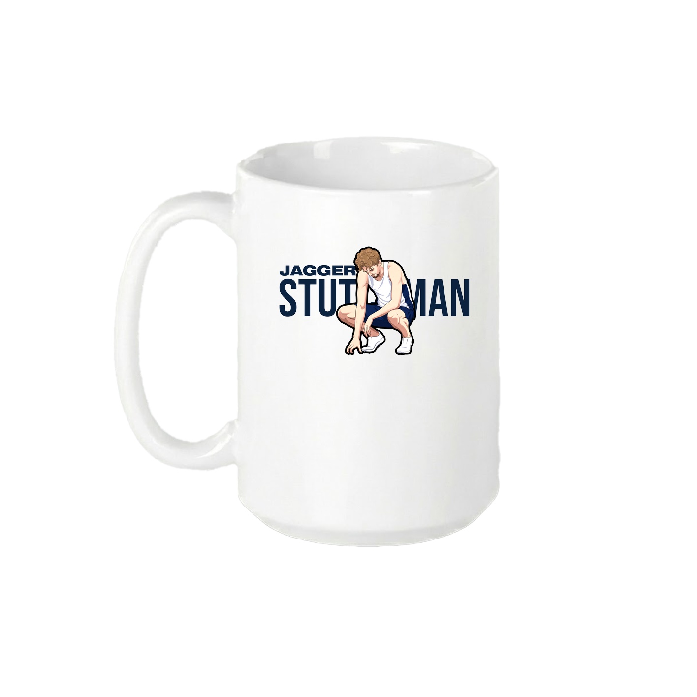 15oz Coffee Mug — Player Name in White