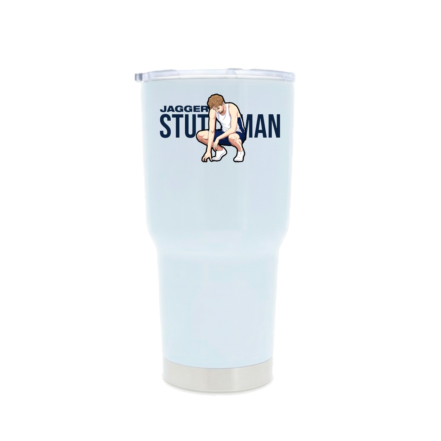 30oz Stainless Steel Tumbler — Player Name in White