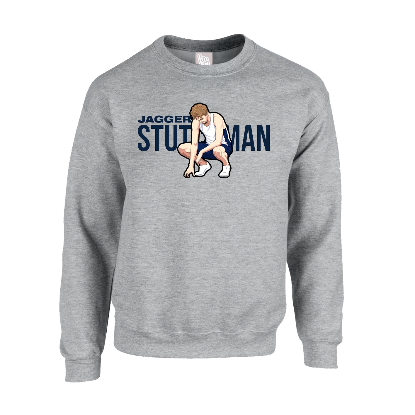 Fleece Crew — Player Name in Grey