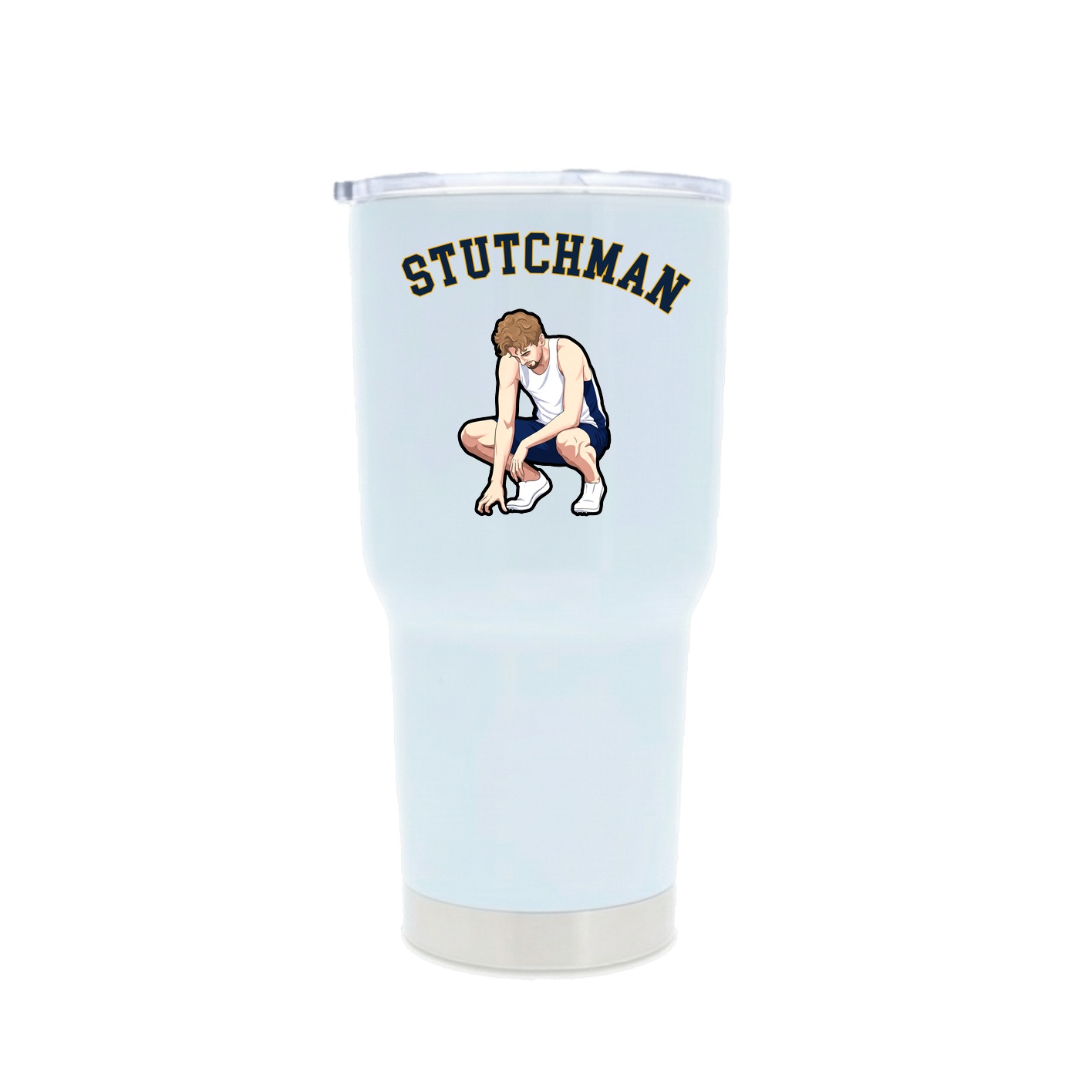 30oz Stainless Steel Tumbler — Shirsey Arch in White