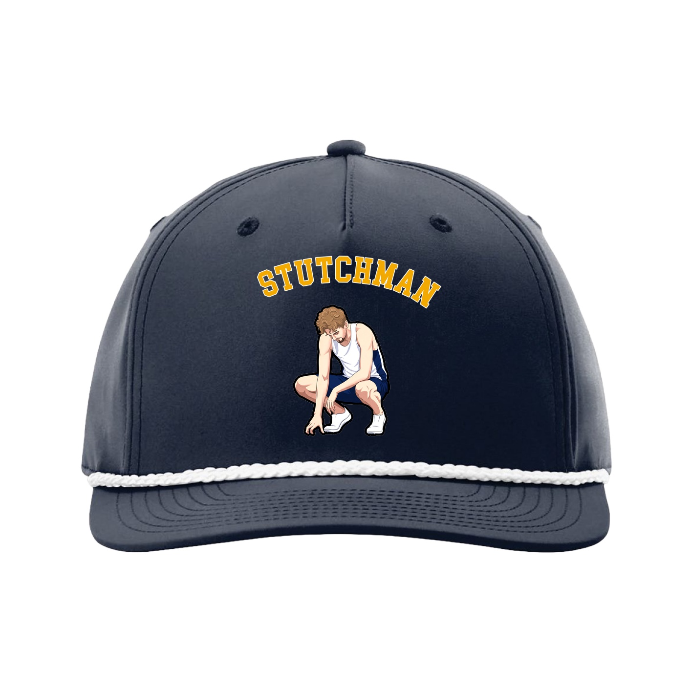 Five-Panel Classic Rope Cap — Shirsey Arch in Navy