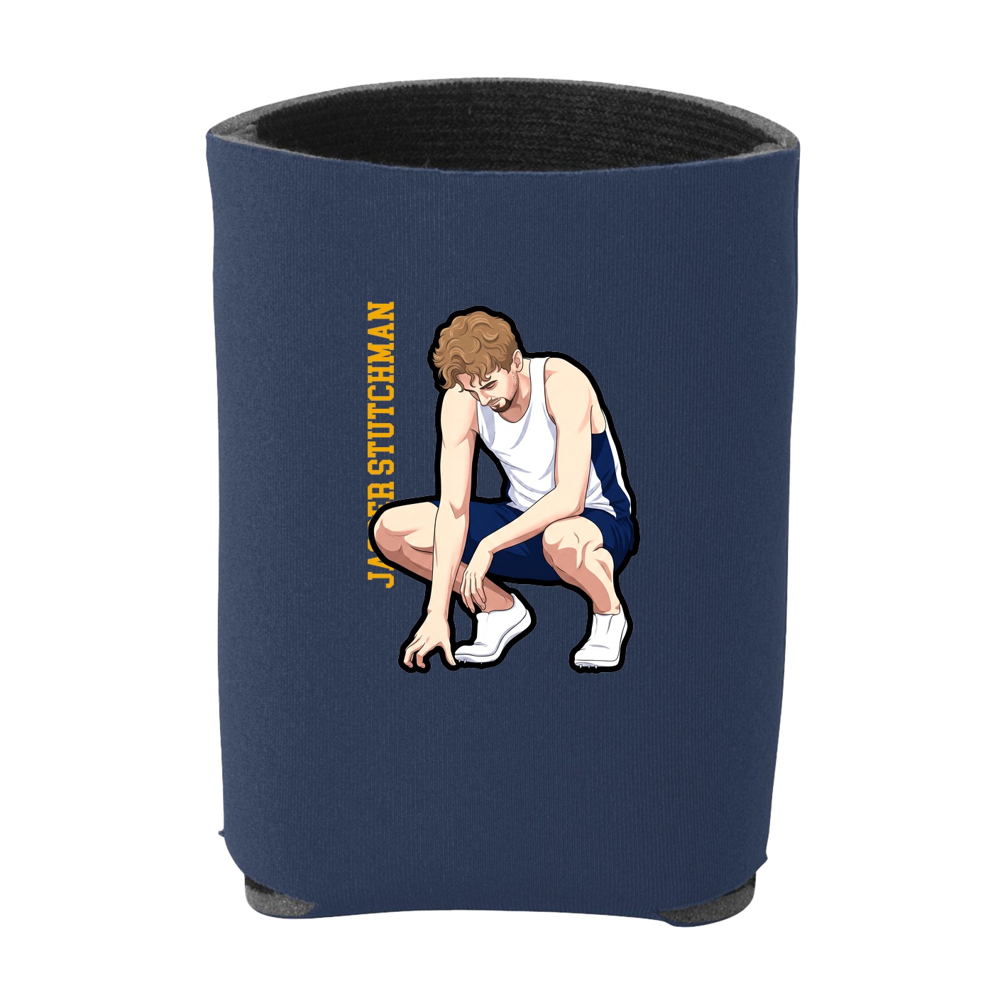 Can Holder — Name Vertical in Navy