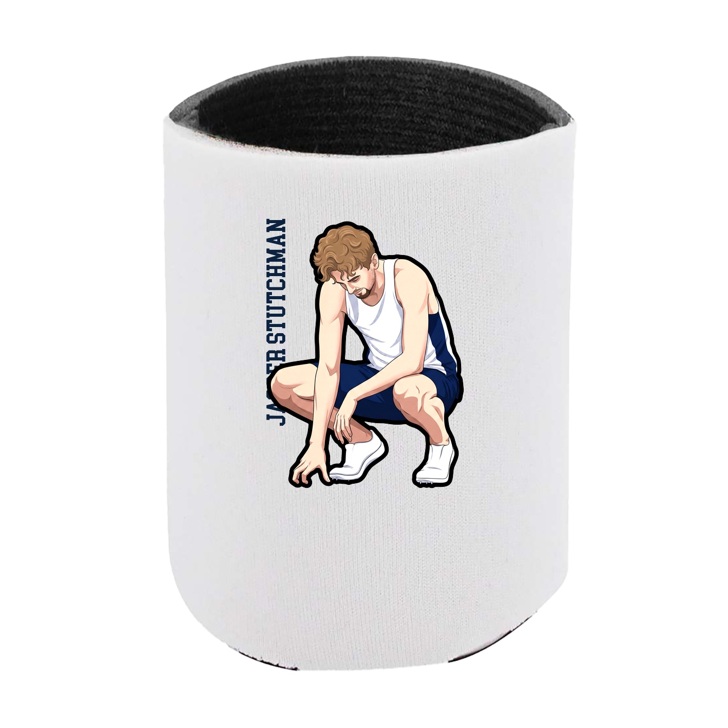 Can Holder — Name Vertical in White