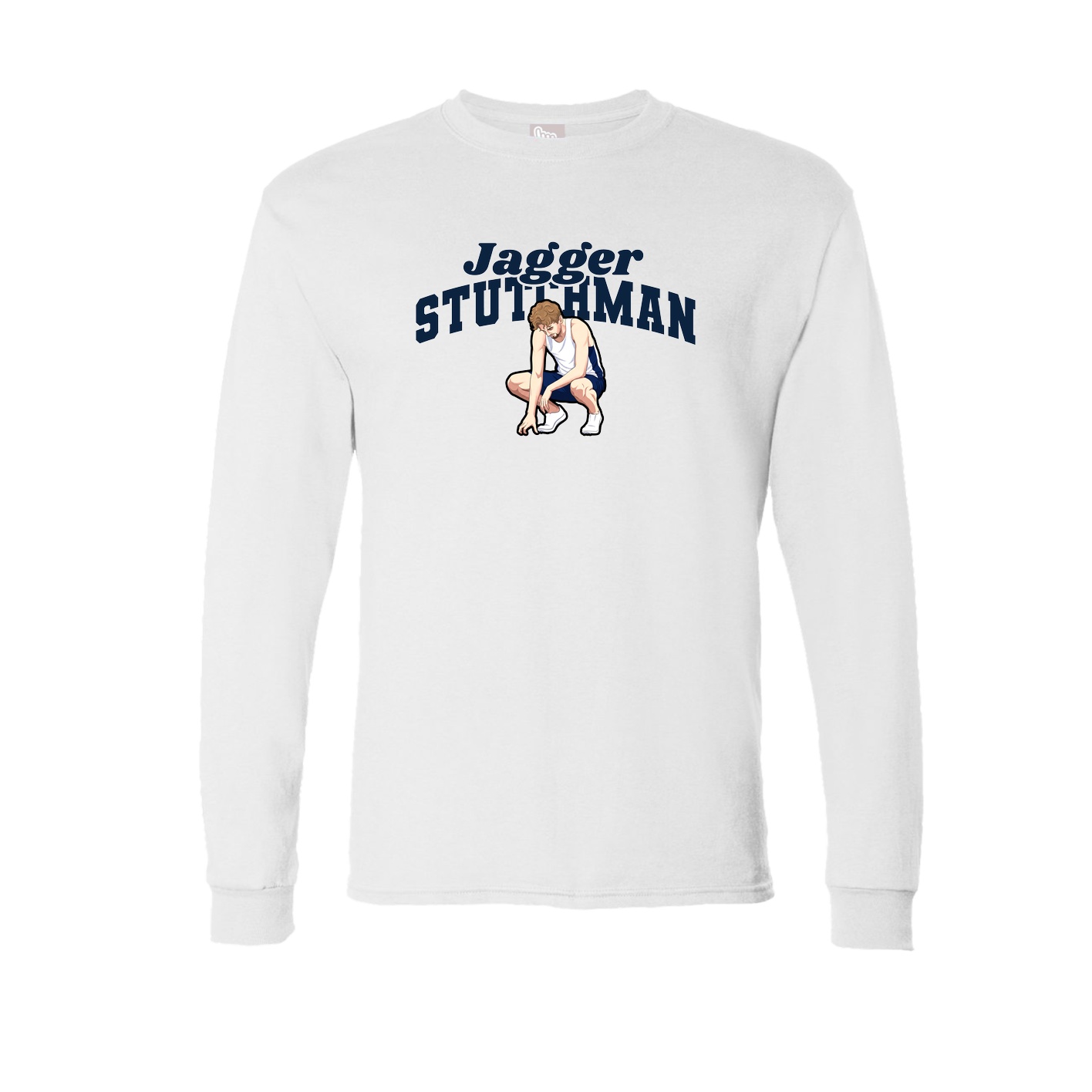 Long Sleeve Tee — Signature Arch in White