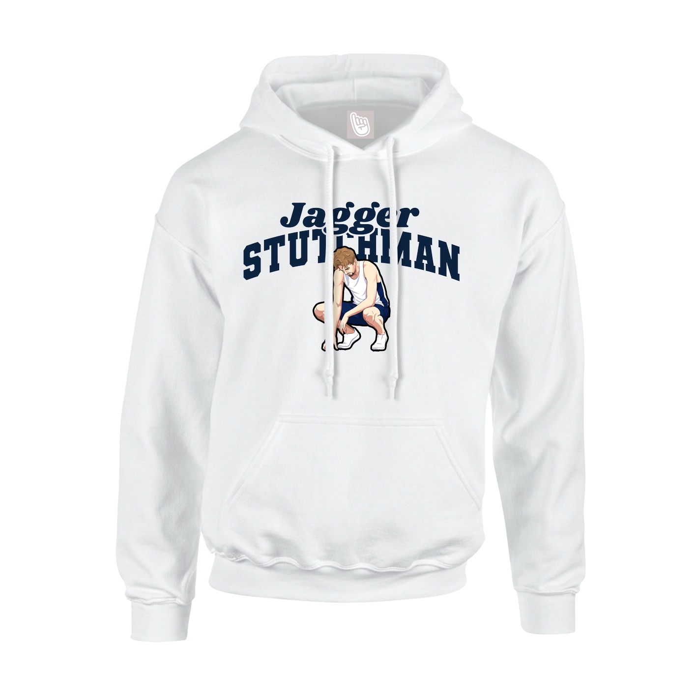 Hoodie — Signature Arch in White