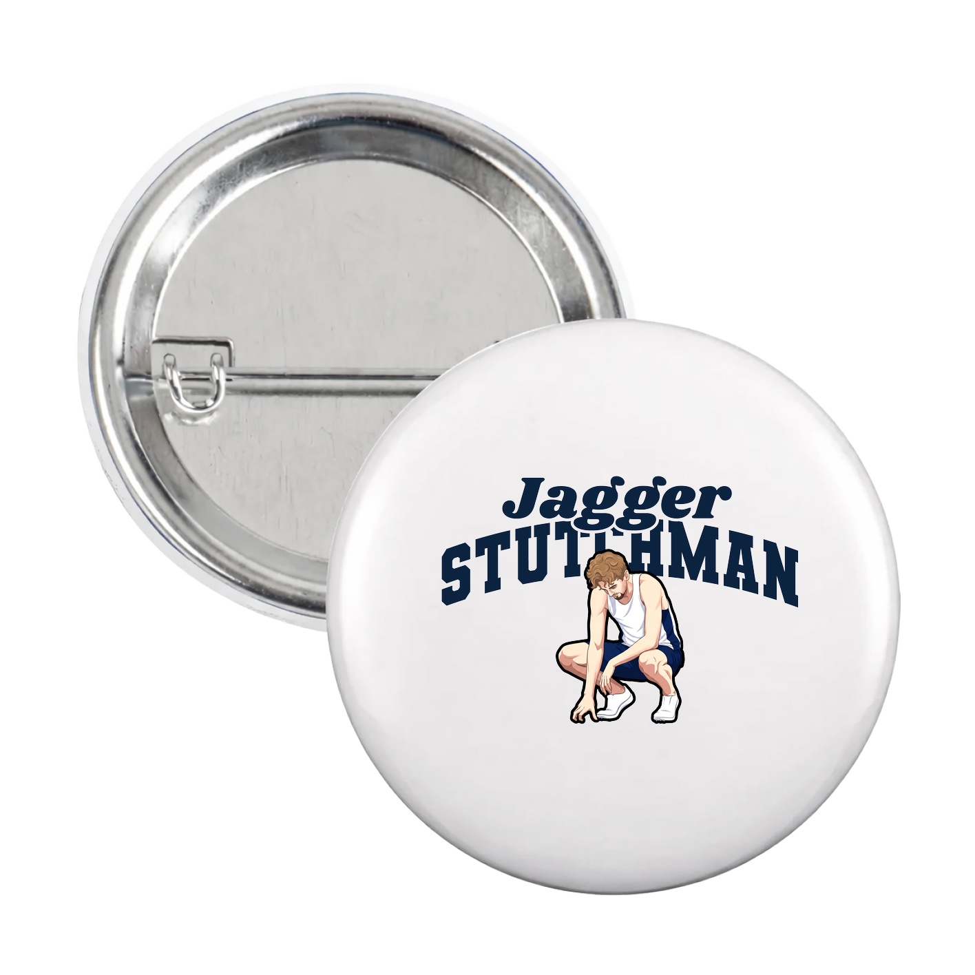 Game Day Button — Signature Arch in White