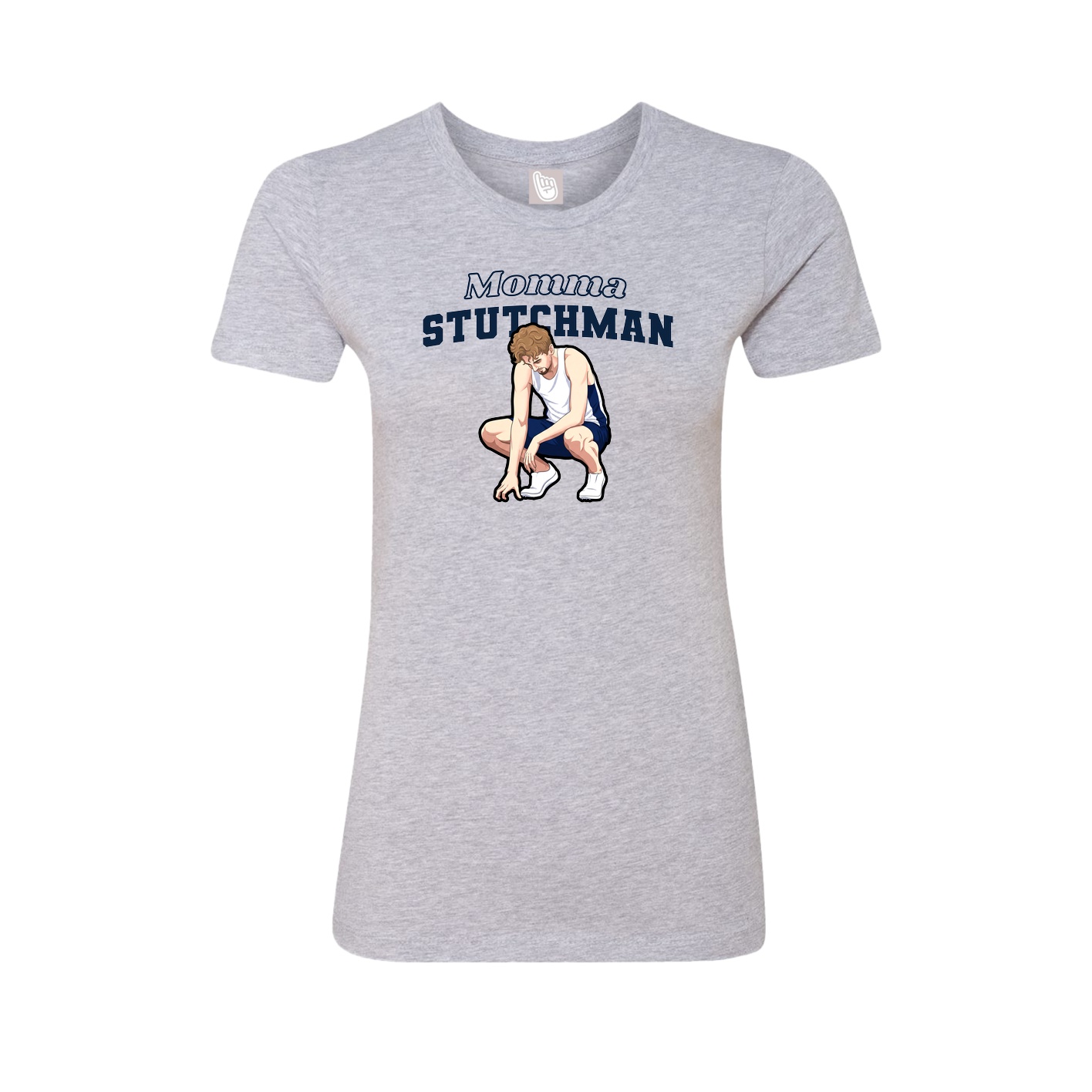 Womens Tee — Mothers Day Block in Grey