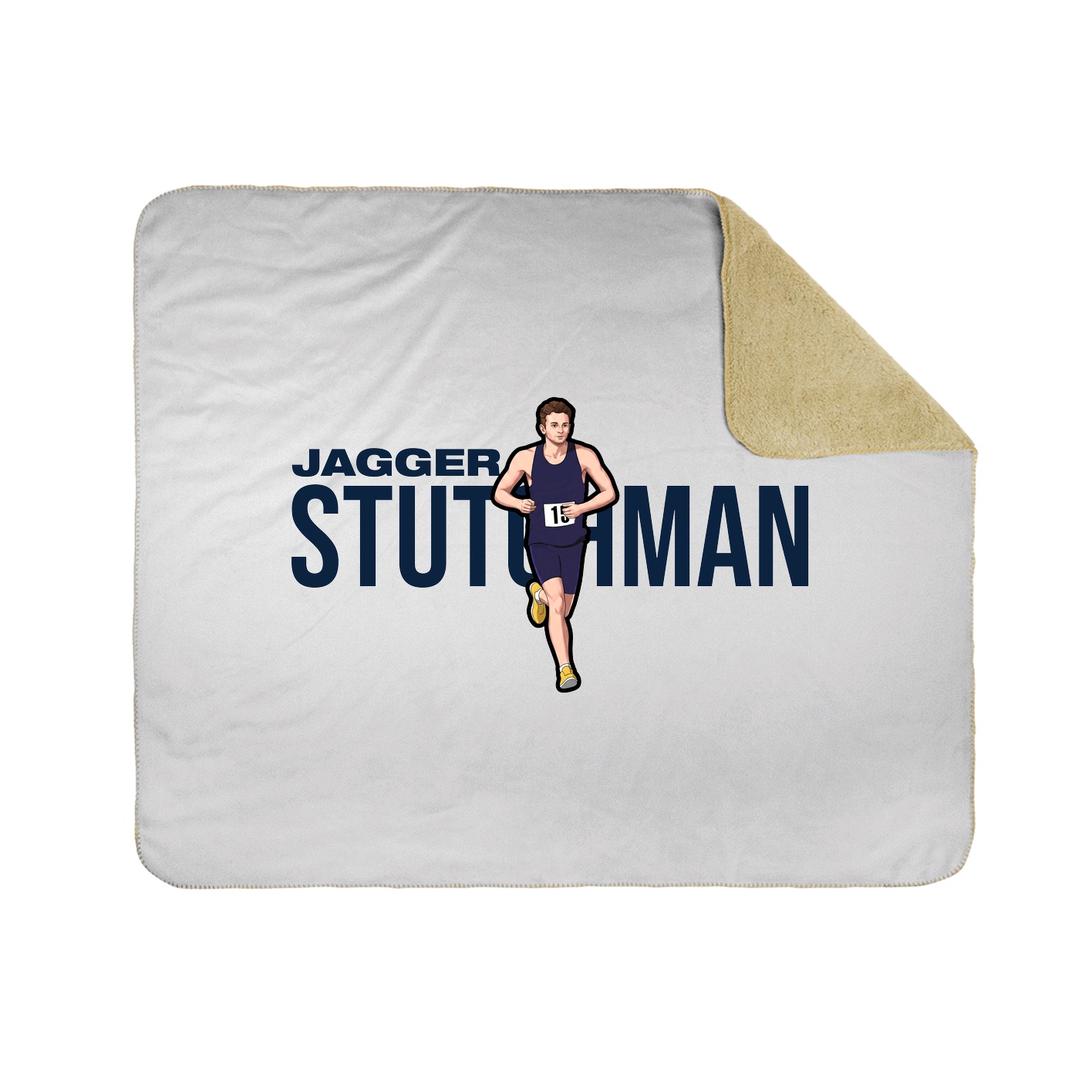 Throw Blanket — Player Name in White