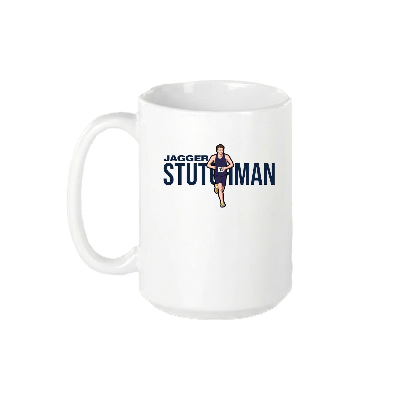 15oz Coffee Mug — Player Name in White