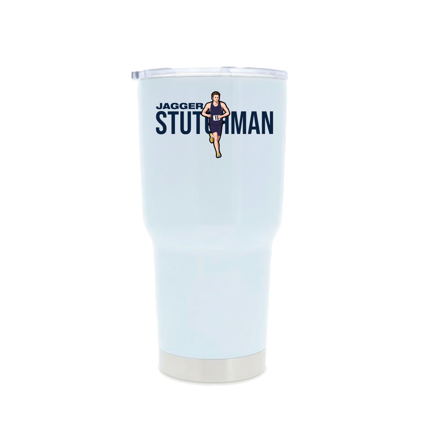 30oz Stainless Steel Tumbler — Player Name in White