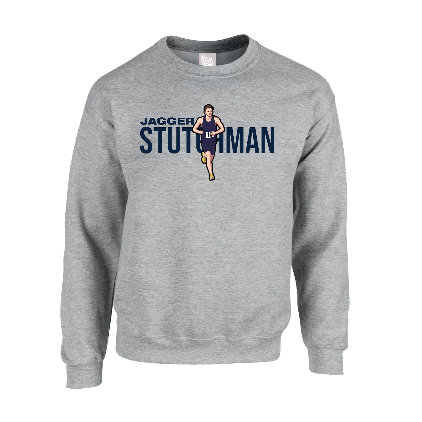 Fleece Crew — Player Name in Grey