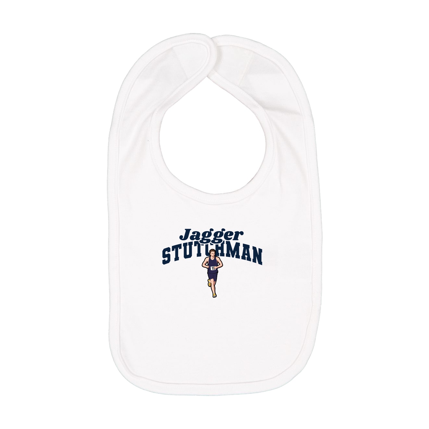 Infant Bib — Signature Arch in White