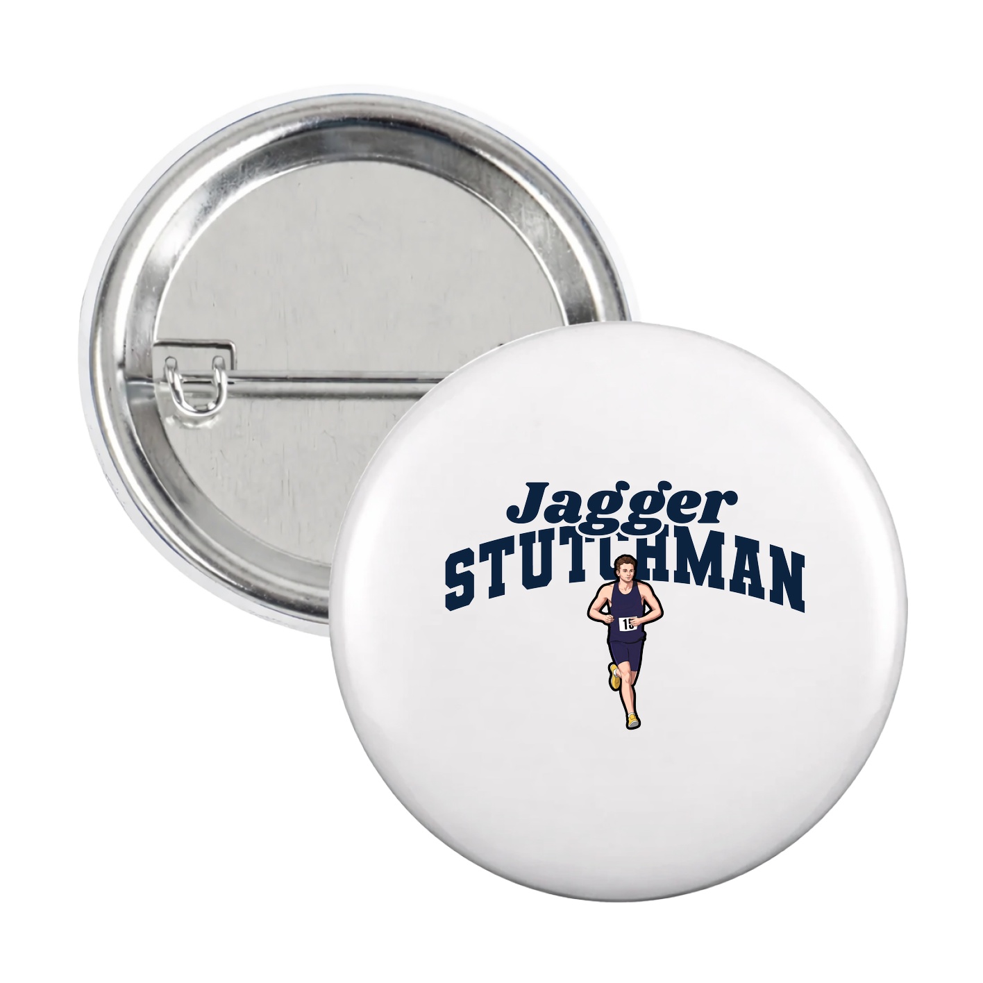 Game Day Button — Signature Arch in White