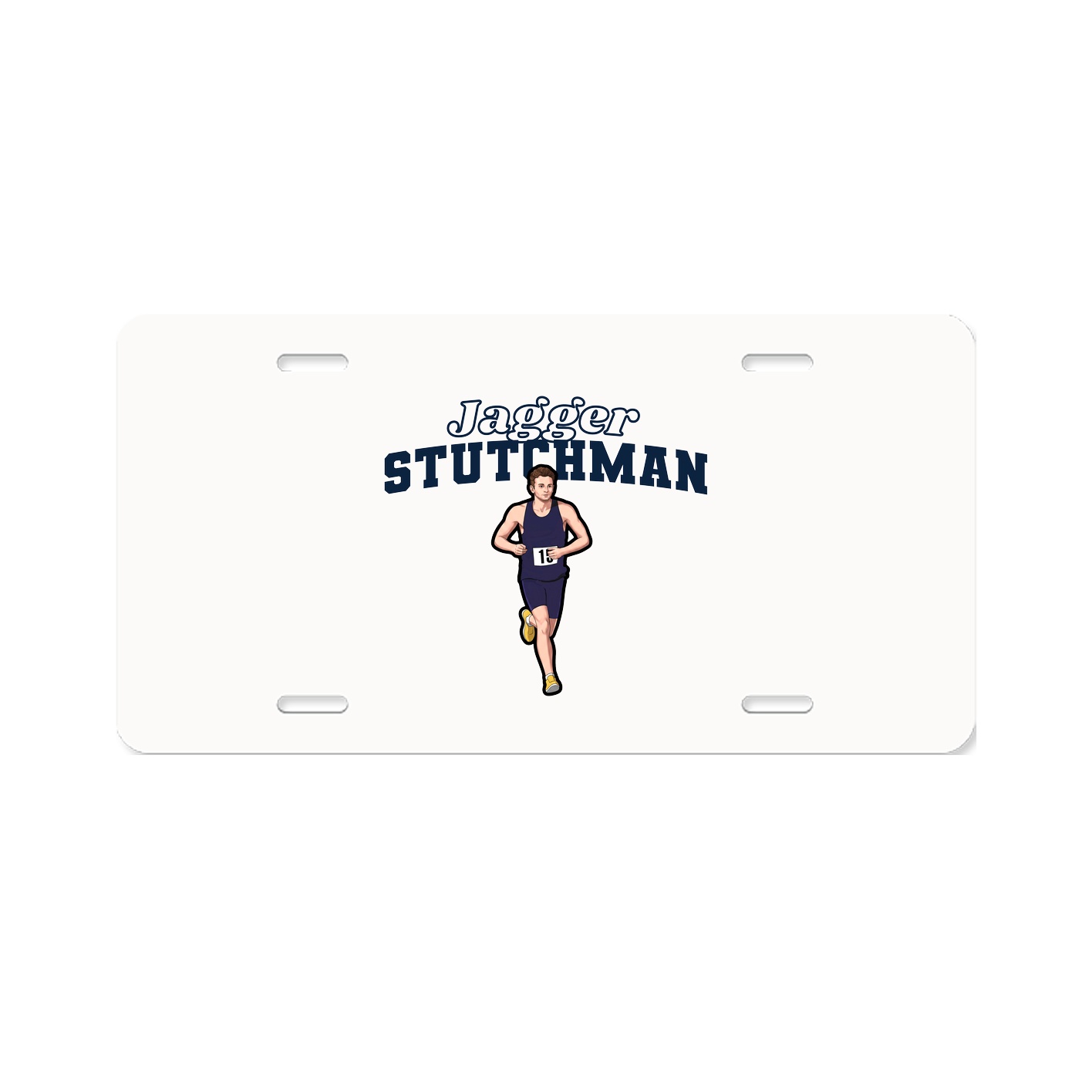 License Plate — Name Arch in Classic