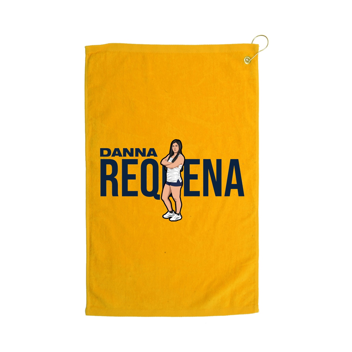 Golf Towel — Player Name in Gold