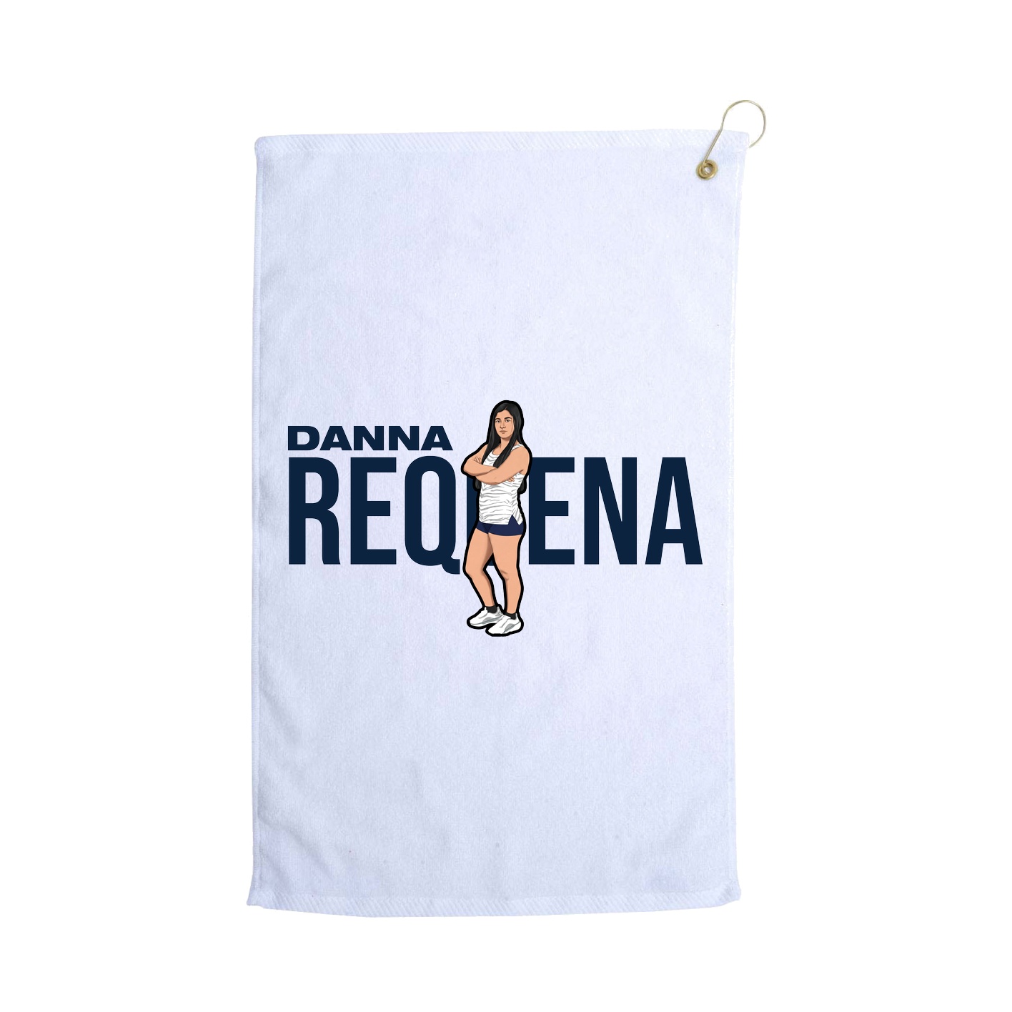 Golf Towel — Player Name in White