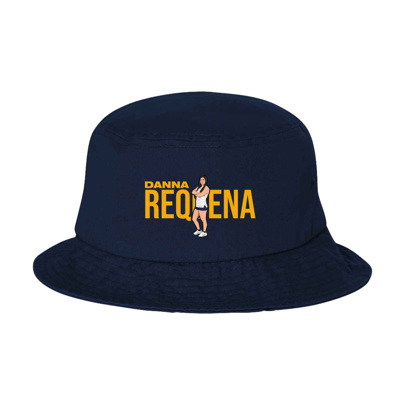 Bucket Cap — Player Name in Navy