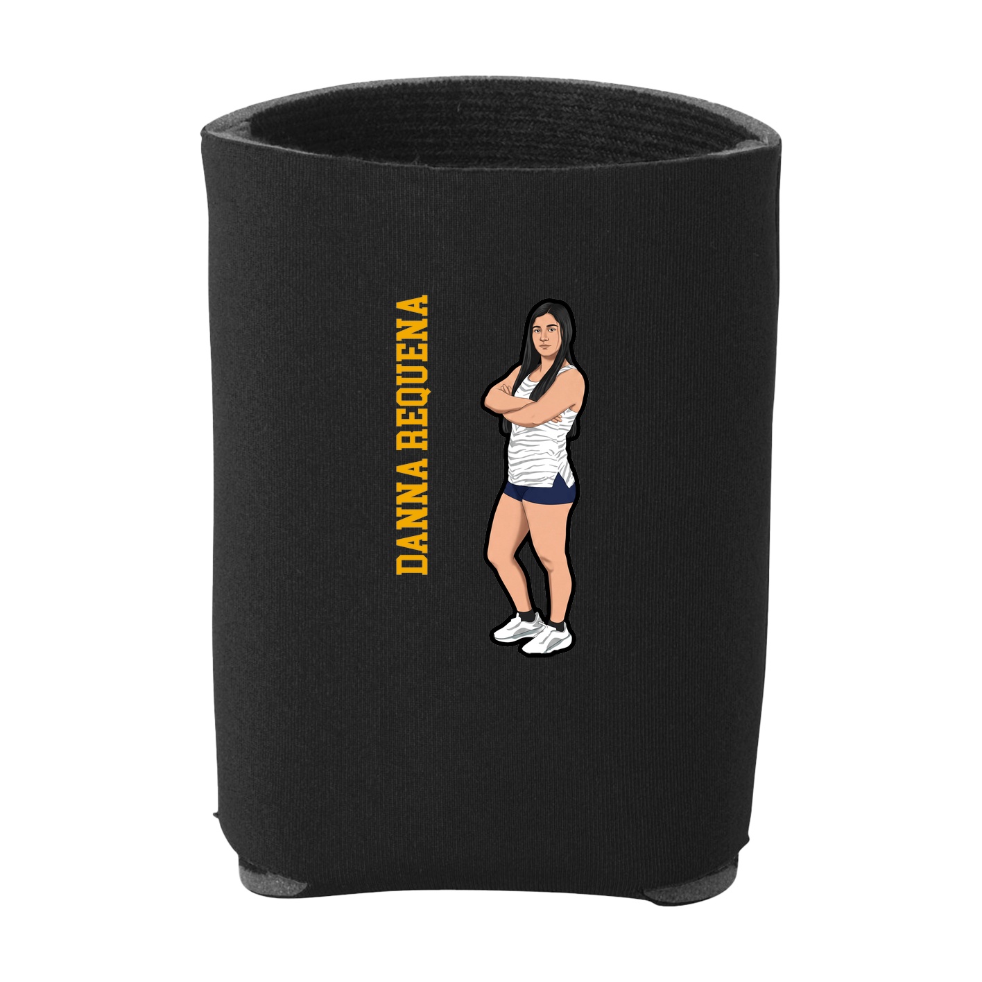 Can Holder — Name Vertical in Black
