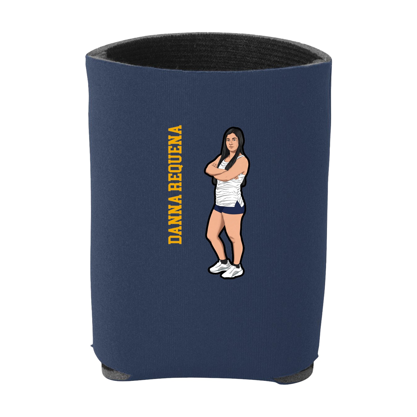 Can Holder — Name Vertical in Navy