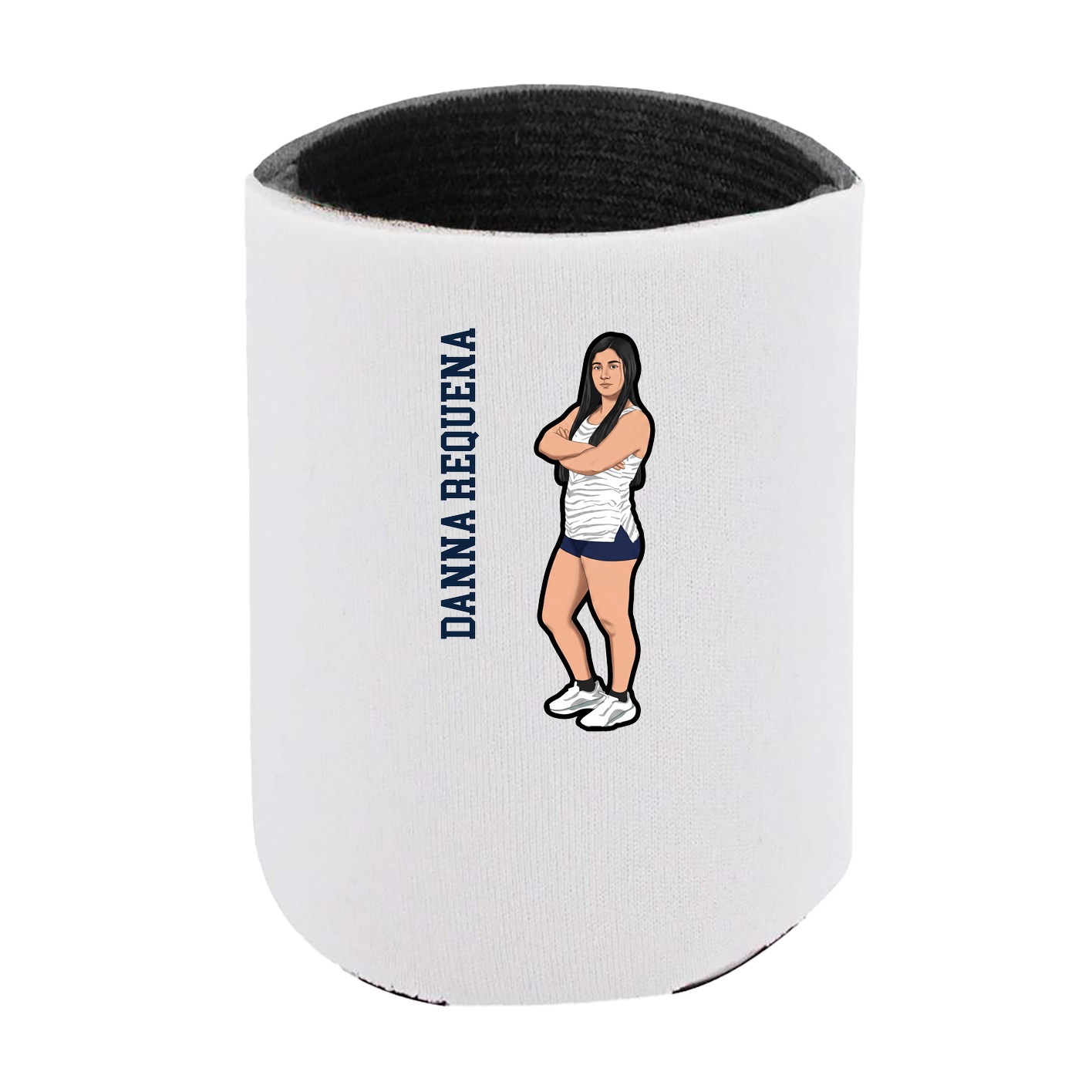 Can Holder — Name Vertical in White