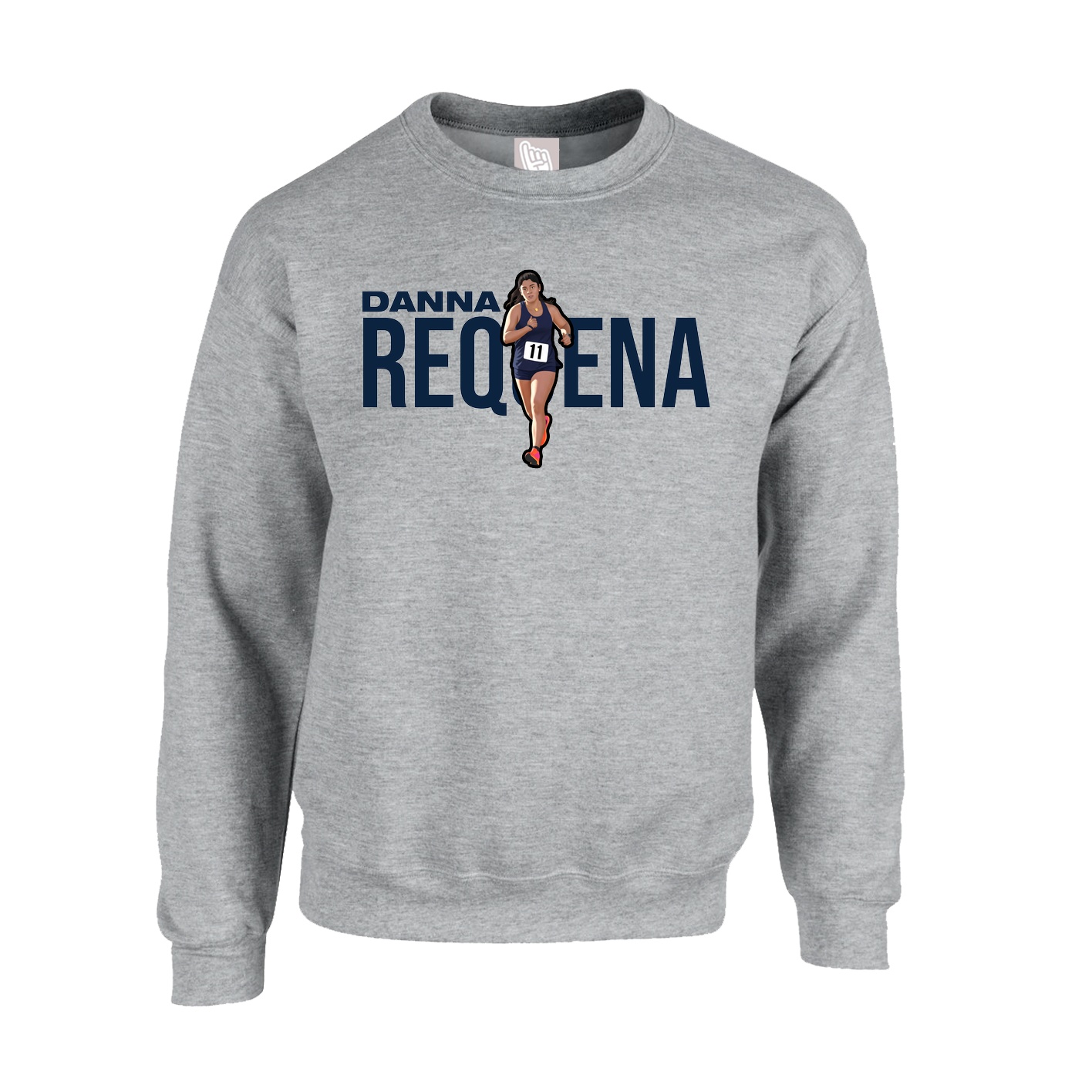 Fleece Crew — Player Name in Grey