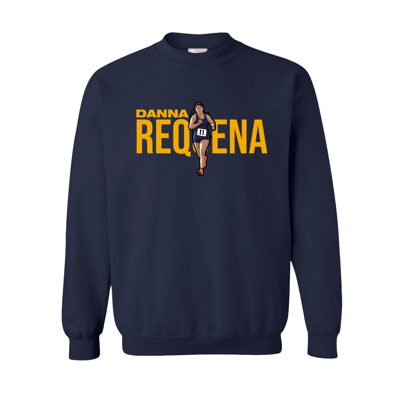 Fleece Crew — Player Name in Navy
