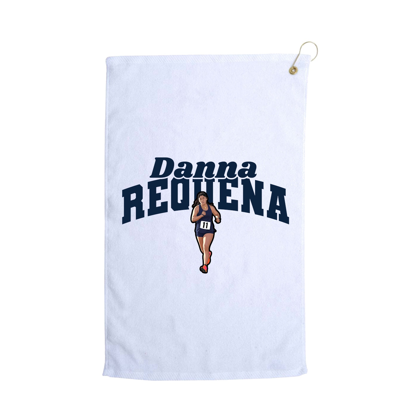 Golf Towel — Signature Arch in White