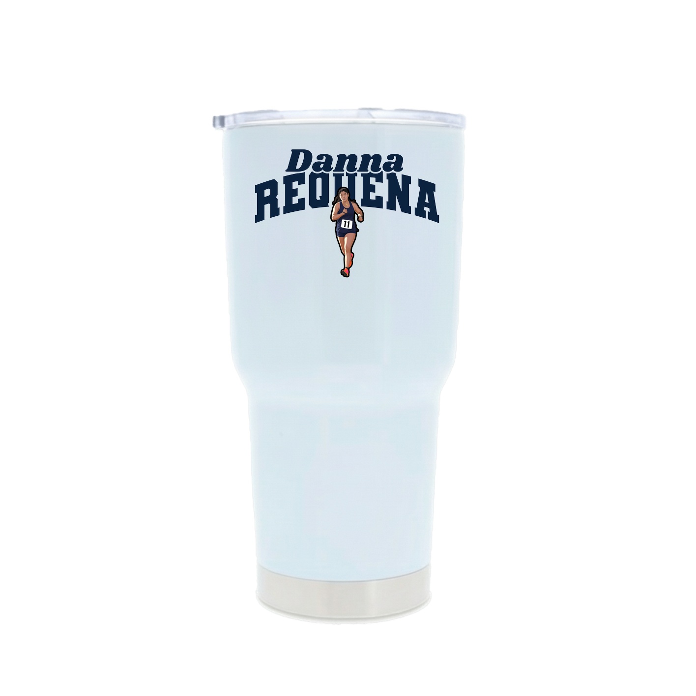 30oz Stainless Steel Tumbler — Signature Arch in White