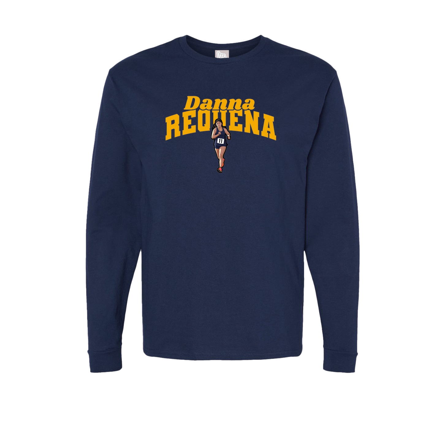 Long Sleeve Tee — Signature Arch in Navy