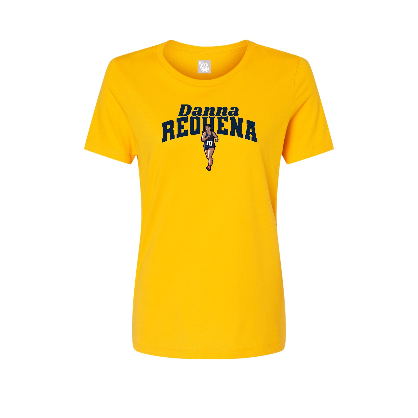 Womens Tee — Signature Arch in Gold
