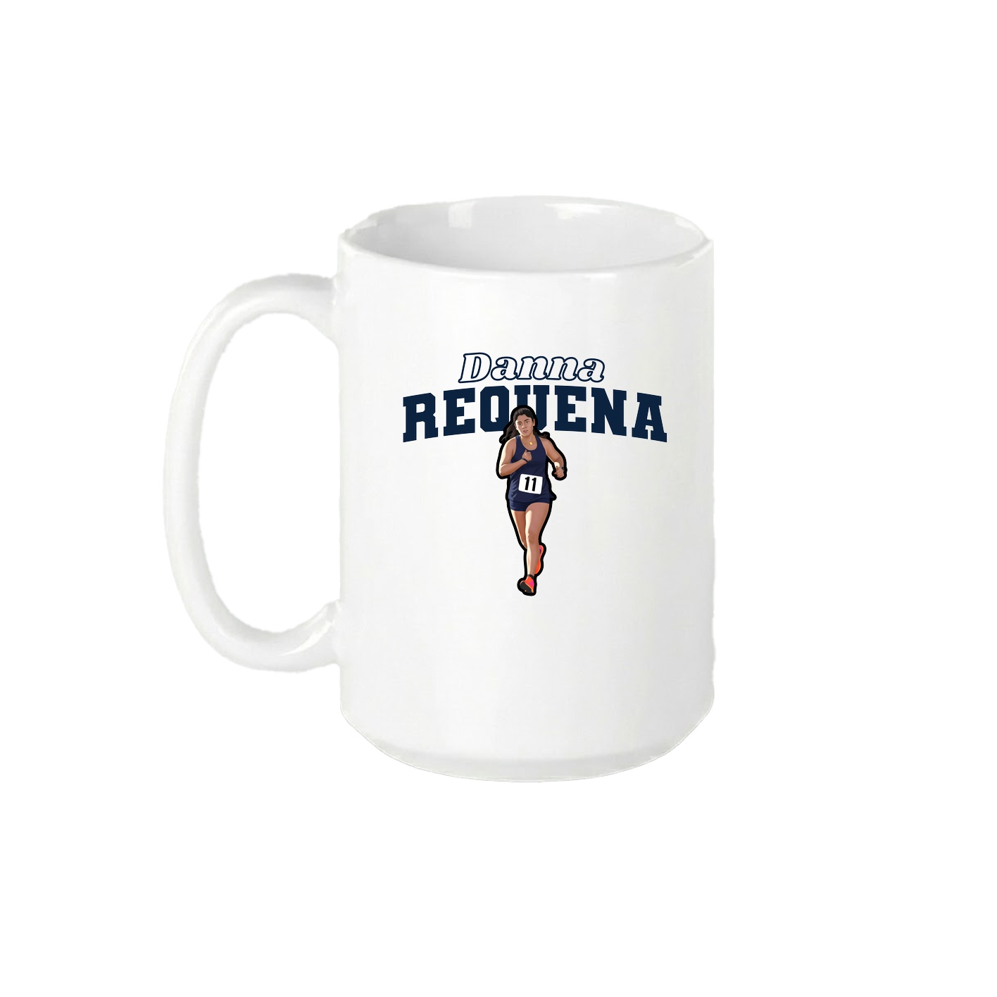 15oz Coffee Mug — Name Arch in White