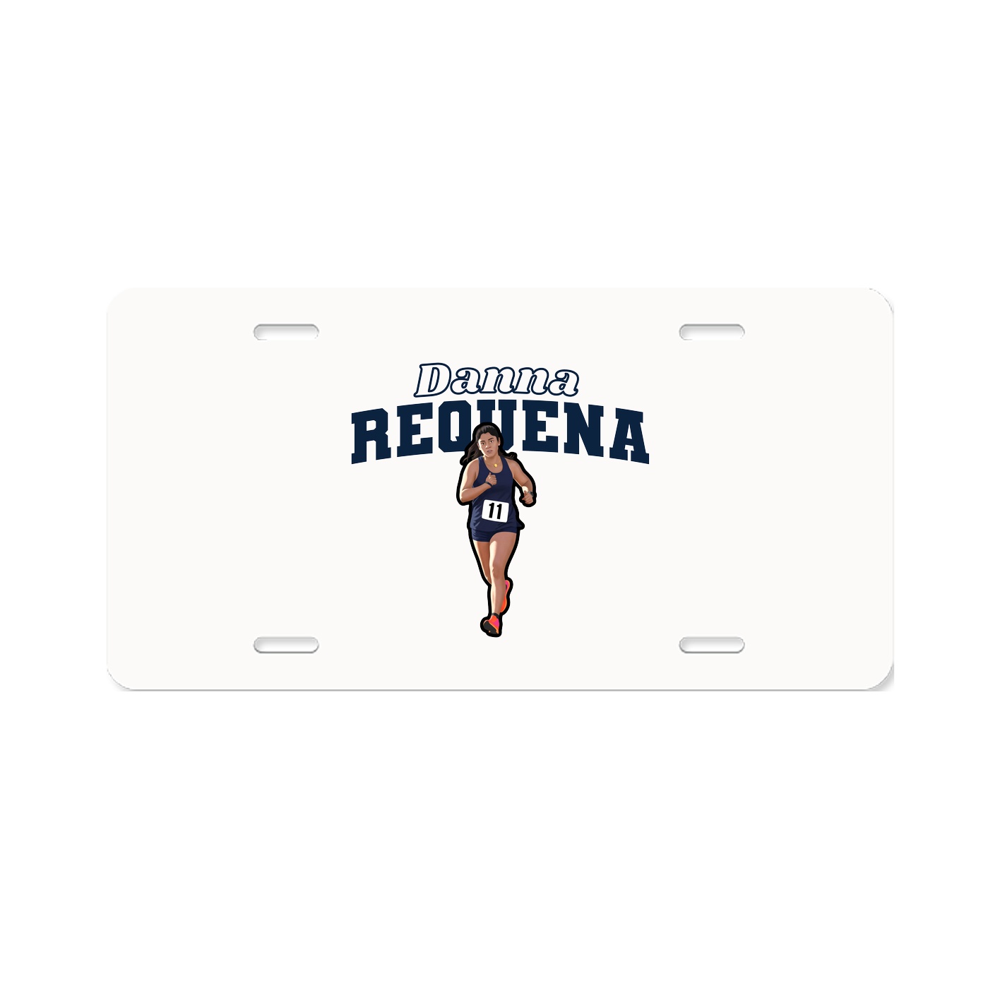 License Plate — Name Arch in Classic